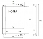 Aluminium Hino Profia Radiator