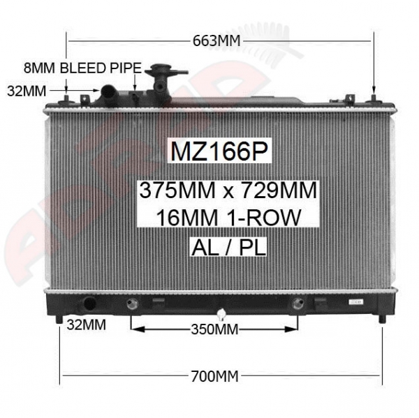 Mazda 6 GG Series 2 Radiator Mazda 6 / Atenza Muirs Radiators