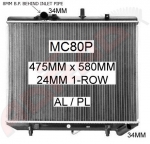 Mercedes MB100D / MB140D Truck Radiator