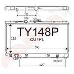 Toyota Starlet Radiator