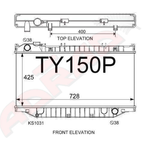 Toyota Landcruiser 80 Series Radiator