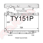 Toyota Landcruiser 80 Series Radiator