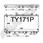 Toyota Camery Gracia Wagon Radiator