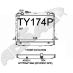 Toyota Dyna Toyoace Radiator