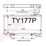 Toyota Estima Previa Tarago Emina Radiator