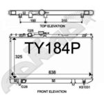 Toyota Corolla II Tarcel Corsa Radiator