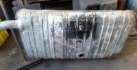 A 1937 Buick fuel tank being repaired at Muirs Radiators