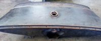 A Model A fuel tank being repaired at Muirs Radiators
